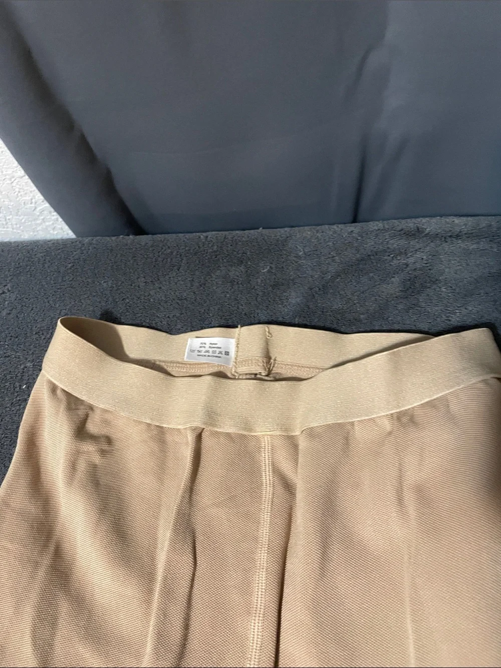 Sheer Beige Footed Hosiery Compression Tights - Nude/Beige. NWOT